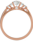 Inel De Logodnă Elysee cu Diamante Create în Laborator Pavé De 0.69 ct din 18k Aur Roz - Castelo.ro