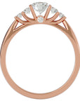Inel De Logodnă Elysee cu Diamante Naturale Pavé De 0.69 ct din 18k Aur Roz - Castelo.ro