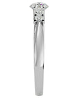 Inel De Logodnă Elysee din Aur 14k cu Moissanite Pavé De 0.69 ct din 14k Aur Alb - Castelo.ro