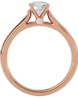 Inel De Logodnă Solitaire Pavé din Aur 14k cu Diamante Create în Laborator de 0.92 ct din 14k Aur Roz - Castelo.ro