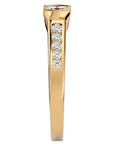 Inel De Logodnă Solitaire Pavé cu Moissanite de 0.77 ct din 18k Aur Galben - Castelo.ro