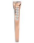 Inel De Logodnă Solitaire Pavé din Aur 14k cu Diamante Create în Laborator de 0.77 ct din 14k Aur Roz - Castelo.ro