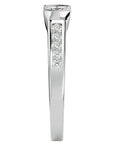 Inel De Logodnă Solitaire Pavé din Aur 14k cu Diamante Create în Laborator de 0.77 ct din 14k Aur Alb - Castelo.ro