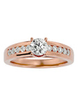 Inel De Logodnă Voix d'Ange Pavé din Aur 14k cu Diamante Naturale de 0.89 ct din 14k Aur Galben - Castelo.ro