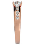Inel De Logodnă Voix d'Ange Pavé din Aur 14k cu Diamante Create în Laborator de 0.89 ct din 14k Aur Roz - Castelo.ro