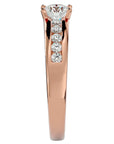Inel De Logodnă Voix d'Ange Pavé din Aur 14k cu Diamante Create în Laborator de 0.89 ct din 14k Aur Roz - Castelo.ro