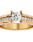 Inel De Logodnă Serene Pavé din Aur 14k cu Diamante Create în Laborator de 0.97 ct din 14k Aur Galben - Castelo.ro