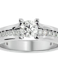Inel De Logodnă Serene Pavé cu Diamante Create în Laborator de 0.97 ct din Platina - Castelo.ro