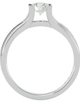 Inel De Logodnă Serene Pavé cu Moissanite de 0.97 ct din Platina - Castelo.ro