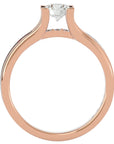 Inel De Logodnă Serene Pavé cu Moissanite de 0.97 ct din 18k Aur Roz - Castelo.ro