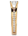 Inel De Logodnă Serene Pavé din Aur 14k cu Diamante Create în Laborator de 0.97 ct din 14k Aur Galben - Castelo.ro
