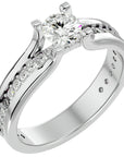Inel De Logodnă Serene Pavé cu Diamante Create în Laborator de 0.97 ct din Platina - Castelo.ro