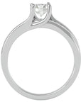 Inel De Logodnă Solitaire Pavé Doré din Aur 14k cu Diamante Create în Laborator de 0.96 ct din 14k Aur Alb - Castelo.ro