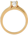 Inel De Logodnă Solitaire Pavé Doré din Aur 14k cu Diamante Create în Laborator de 0.96 ct din 14k Aur Galben - Castelo.ro
