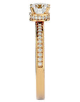 Inel De Logodnă Chant de Mer Pavé din Aur 14k cu Diamante Naturale de 0.78 ct din 14k Aur Galben - Castelo.ro