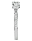 Inel De Logodnă Chant de Mer Pavé din Aur 14k cu Diamante Naturale de 0.78 ct din 14k Aur Alb - Castelo.ro