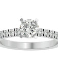 Inel De Logodnă Brise Océane Pavé din Aur 14k cu Diamante Create în Laborator de 1.17 ct din 14k Aur Alb - Castelo.ro