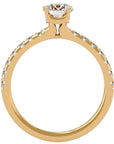 Inel De Logodnă Brise Océane Pavé din Aur 14k cu Diamante Create în Laborator de 1.17 ct din 14k Aur Galben - Castelo.ro