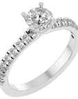 Inel De Logodnă Brise Océane Pavé cu Diamante Naturale de 1.17 ct din Platina - Castelo.ro
