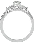 Inel De Logodnă Ode à la Rose Pavé cu Moissanite de 0.84 ct din Platina - Castelo.ro