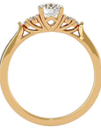Inel De Logodnă Ode à la Rose Pavé cu Diamante Naturale de 0.84 ct din 18k Aur Galben - Castelo.ro