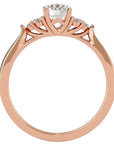 Inel De Logodnă Ode à la Rose Pavé din Aur 14k cu Moissanite de 0.84 ct din 14k Aur Roz - Castelo.ro
