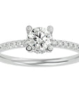 Inel De Logodnă Solitaire Lumière cu Diamante Create în Laborator de 0.83 ct din Platina - Castelo.ro