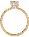 Inel De Logodnă Solitaire Lumière din Aur 14k cu Moissanite de 0.83 ct din 14k Aur Galben - Castelo.ro