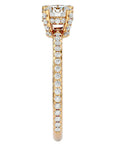 Inel De Logodnă Solitaire Lumière din Aur 14k cu Moissanite de 0.83 ct din 14k Aur Galben - Castelo.ro