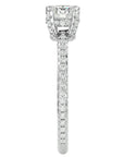Inel De Logodnă Solitaire Lumière din Aur 14k cu Moissanite de 0.83 ct din 14k Aur Alb - Castelo.ro