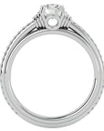Inel De Logodnă Solitaire Céleste cu Diamante Create în Laborator de 1.26 ct din Platina - Castelo.ro