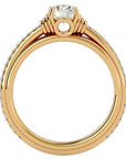 Inel De Logodnă Solitaire Céleste din Aur 14k cu Moissanite de 1.26 ct din 14k Aur Galben - Castelo.ro