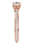 Inel De Logodnă Solitaire Céleste din Aur 14k cu Moissanite de 1.26 ct din 14k Aur Roz - Castelo.ro
