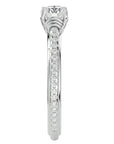 Inel De Logodnă Solitaire Céleste din Aur 14k cu Moissanite de 1.26 ct din 14k Aur Alb - Castelo.ro