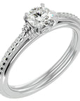Inel De Logodnă Solitaire Céleste din Aur 14k cu Diamante Naturale de 1.26 ct din 14k Aur Alb - Castelo.ro