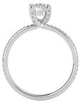 Inel De Logodnă Solitaire Reflet d'Étoile din Aur 14k cu Diamante Naturale de 0.78 ct din 14k Aur Alb - Castelo.ro