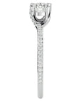Inel De Logodnă Solitaire Reflet d'Étoile din Aur 14k cu Diamante Create în Laborator de 0.78 ct din 14k Aur Alb - Castelo.ro