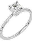 Inel De Logodnă Solitaire Reflet d'Étoile cu Diamante Create în Laborator de 0.78 ct din Platina - Castelo.ro