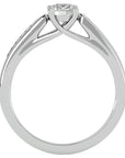 Inel De Logodnă Solitaire Pulse de Nuit cu Diamante Naturale de 0.59 ct din Platina - Castelo.ro