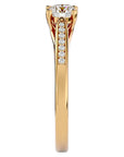 Inel De Logodnă Solitaire Pulse de Nuit din Aur 14k cu Diamante Create în Laborator de 0.59 ct din 14k Aur Galben - Castelo.ro