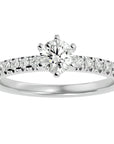 Inel De Logodnă Solitaire Légende de Mer din Aur 14k cu Diamante Create în Laborator de 1.03 ct. din 14k Aur Alb - Castelo.ro