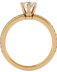 Inel De Logodnă Solitaire Légende de Mer din Aur 14k cu Diamante Naturale de 1.03 ct. din 14k Aur Galben - Castelo.ro