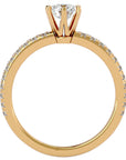 Inel De Logodnă Solitaire Légende de Mer din Aur 14k cu Diamante Create în Laborator de 1.03 ct. din 14k Aur Galben - Castelo.ro