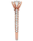 Inel De Logodnă Solitaire Légende de Mer din Aur 14k cu Diamante Naturale de 1.03 ct. din 14k Aur Roz - Castelo.ro