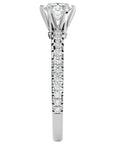 Inel De Logodnă Solitaire Légende de Mer din Aur 14k cu Diamante Create în Laborator de 1.03 ct. din 14k Aur Alb - Castelo.ro