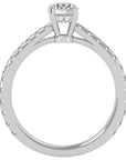 Inel De Logodnă Solitaire Fleur de Nuit cu Moissanite de 1.20 ct din Platina - Castelo.ro
