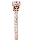 Inel De Logodnă Solitaire Fleur de Nuit din Aur 14k cu Diamante Naturale de 1.20 ct din 14k Aur Roz - Castelo.ro