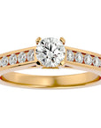 Inel De Logodnă Solitaire Éclat Divin cu Diamante Create în Laborator de 1.09 ct din 18k Aur Galben - Castelo.ro