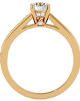 Inel De Logodnă Solitaire Éclat Divin cu Diamante Create în Laborator de 1.09 ct din 18k Aur Galben - Castelo.ro