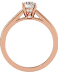 Inel De Logodnă Solitaire Éclat Divin din Aur 14k cu Moissanite de 1.09 ct din 14k Aur Roz - Castelo.ro